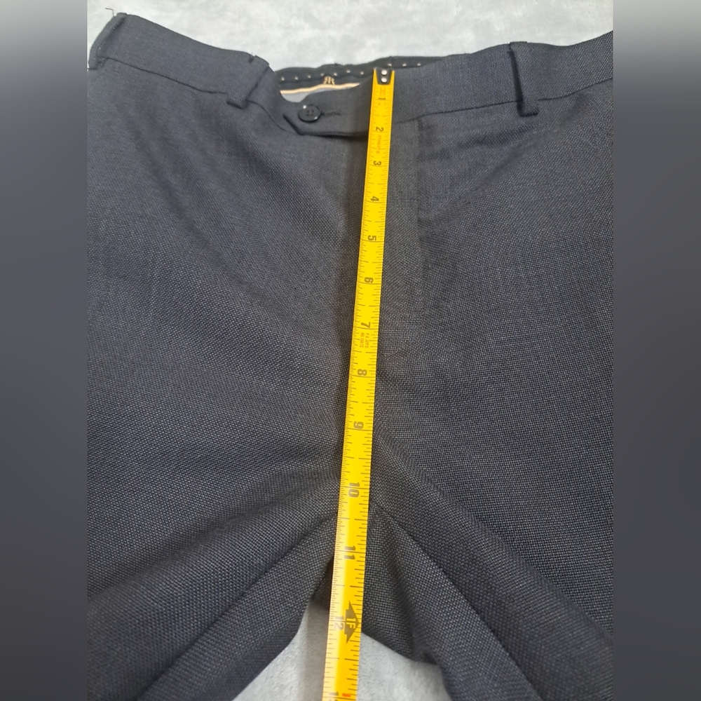 Raymond Men's Dress Pants Office Business Wool Blend Dark Gray Size 34 - Picture 12 of 16
